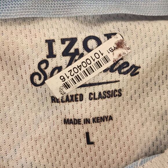 Izod Saltwater Tropical Print Polo Shirt Large (5093) - Picture 4 of 5